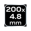 Miniatyrbild 3 av 6: Kabelbindare EXTREME 4,8 × 200 mm, svarta, 20 st.