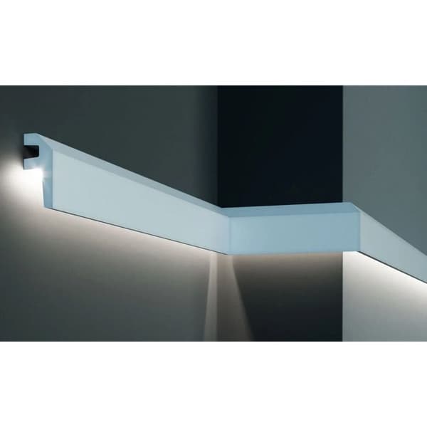 PROVISTON LED-list 34 x 79 x 2000 mm PU Vit Corniche Motståndskraftig 2 m