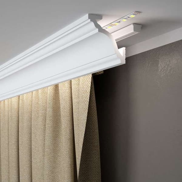 Mardom taklist MD213 Polyforce 81 x 81 x 2000 mm vit gipslist
