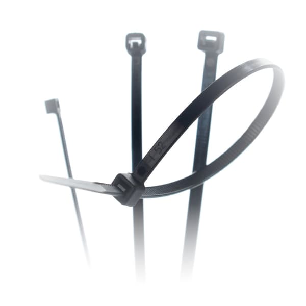 Sort kabelbinder SCV-770HW (750x7,5 mm) - pakke med 100 stk.