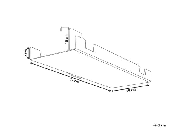 Kabelbrett for manuelt justerbart skrivebord Stål Svart 31 x 10 x 10 cm Kabelorganisering under bordplata Kabeldeksel Kontor