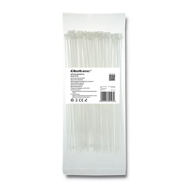 Buntband 2.5x200mm (Nylon), 100st, vit