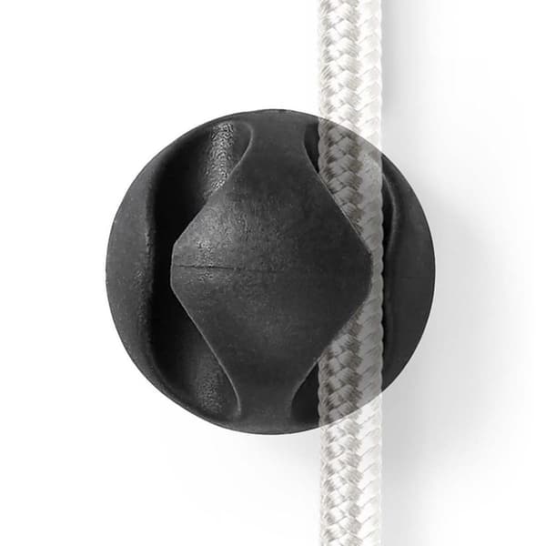 Nedis CMGC20026BK Kabelhantering Kabelklämma Klicka & Go 6 Pieces Antal spår: 2 spår Maximal kabeltjocklek: 5,3 mm Tpe svart