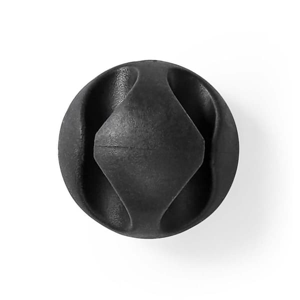 Nedis CMGC20026BK Kabelhantering Kabelklämma Klicka & Go 6 Pieces Antal spår: 2 spår Maximal kabeltjocklek: 5,3 mm Tpe svart