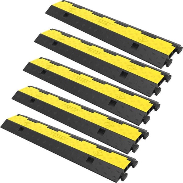 Kabelbeskyttelsesrampe 11000LBS - Gummikonstruktion, PVC-dæksel & Modulær Sammenkoblingsforbindelse