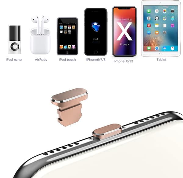 Skyddskåpa för Apple iPhone - Dammskyddande plugg plugg för laddningsport dammtät