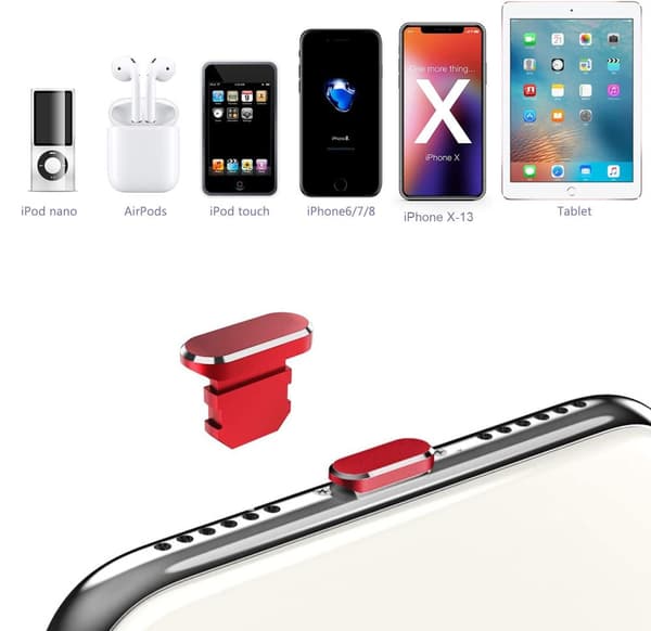 Beskyttelseshette for Apple iPhone Støvbeskyttende støpsel til ladeport Støvtett