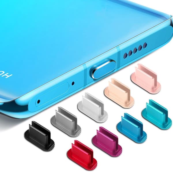 Beskyttelseshette for USB C Støvbeskyttende støpsel til ladeport Støvtett