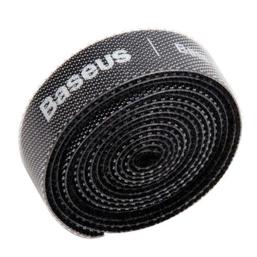 ORGANIZATOR cabluri tip Velcro Baseus Colourful Circle, 1m, negru "ACMGT-E01" - 6953156293441