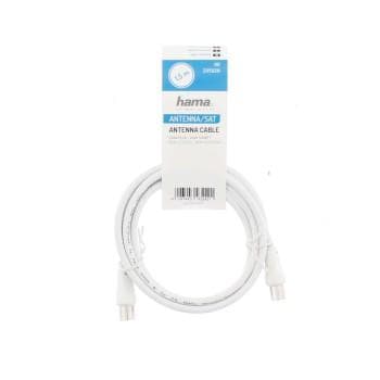 Antenna Cable HAMA 205029 coax plug - coax socket, 3 m, 75 dB, shielded