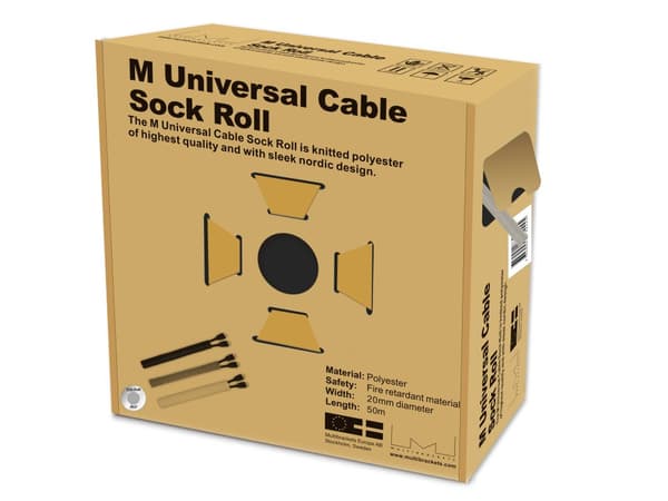 Multibrackets M Universal Cable Sock Roll Silver 20mm-W 50m-L