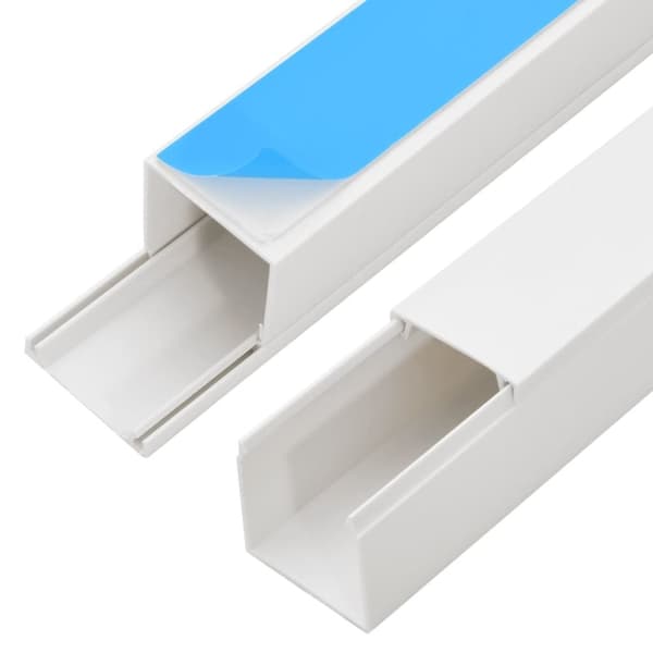 vidaXL selvklæbende kabelkanal 15x10 mm 10 m PVC