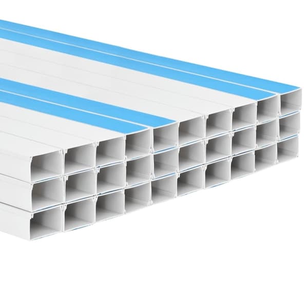 vidaXL Johtokanava itsekiinnittyvä 100x40 mm 30 m PVC