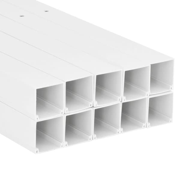 vidaXL Kabelkanaler 40x25 mm 10 m PVC