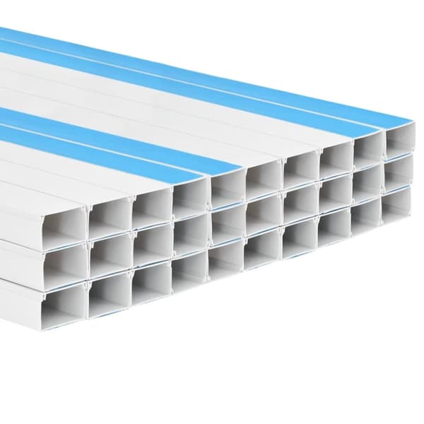 vidaXL selvklæbende kabelkanal 60x40 mm 30 mm PVC