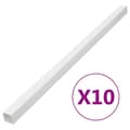 Miniatyrbillede 1 af 9: vidaXL kabelkanaler 150x50 mm 10 m PVC
