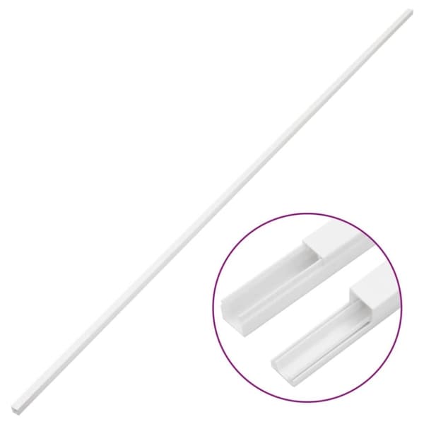 vidaXL kabelkanaler 20x10 mm 10 m PVC