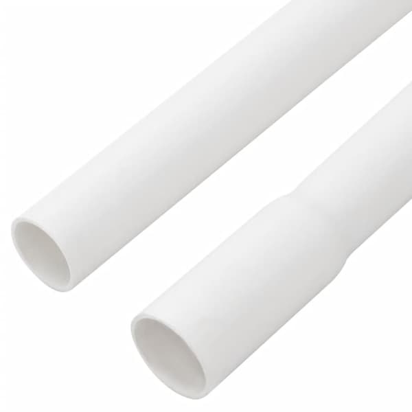 vidaXL Kabelkanaler med klips Ø16 mm 10 m PVC