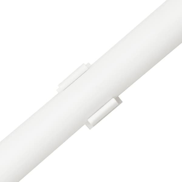 vidaXL Kabelkanaler med klips Ø16 mm 10 m PVC