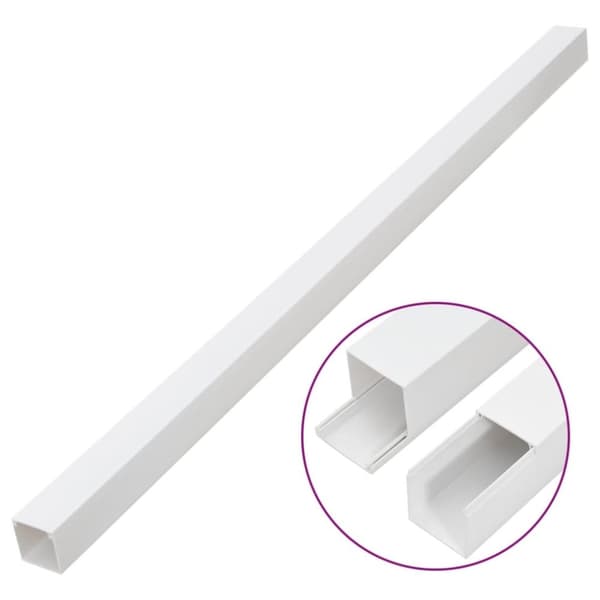 vidaXL kabelkanaler 60x40 mm 30 m PVC