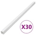 Miniatyrbillede 1 af 9: vidaXL kabelkanaler 60x40 mm 30 m PVC