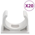 Miniatyrbilde 4 av 8: vidaXL Kabelkanaler med klips Ø30 mm 10 m PVC