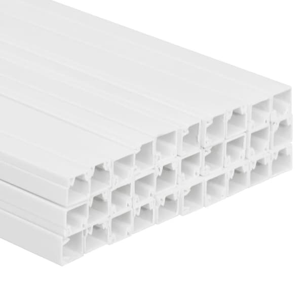 vidaXL Kabelkanaler 10x10 mm 30 m PVC