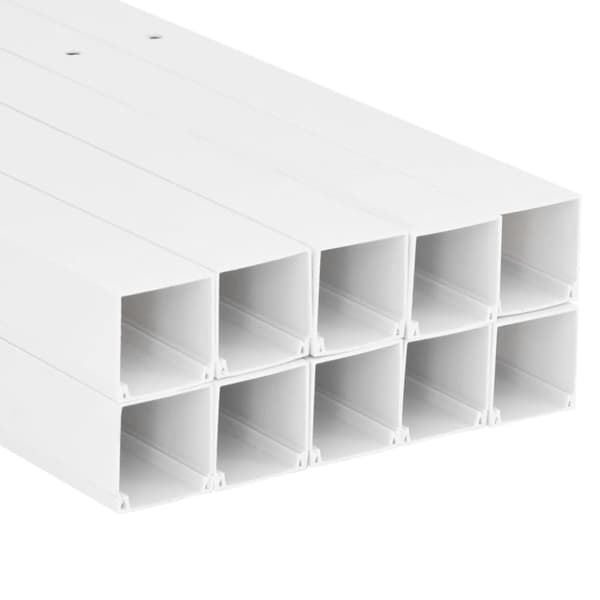 vidaXL kabelkanaler 100x60 mm 10 m PVC