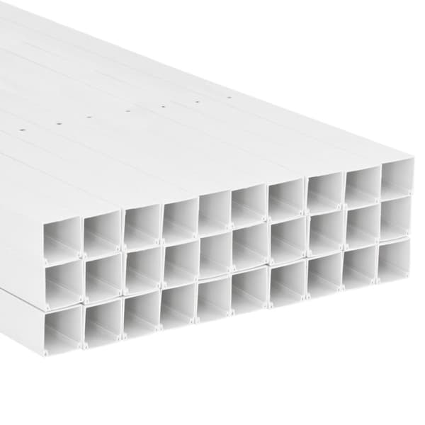 vidaXL Johtokanava 50x25 mm 30 m PVC -  Kaapelinohjaus