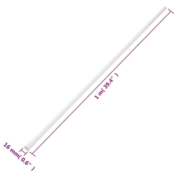 vidaXL kabelkanaler Ø16 mm 10 m PVC -  Kabelstyring
