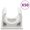 Miniatyrbillede 4 af 8: vidaXL kabelkanaler med clips Ø20 mm 30 m PVC -  Kabelstyring