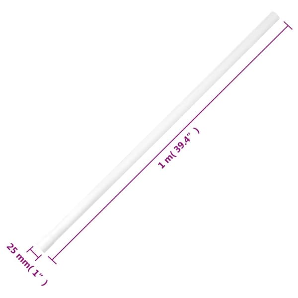 vidaXL kabelkanaler Ø25 mm 30 m PVC -  Kabelstyring