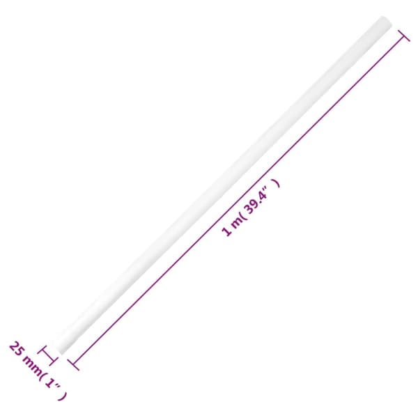 vidaXL kabelkanaler Ø25 mm 10 m PVC -  Kabelstyring