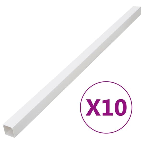 vidaXL Johtokanava 40x25 mm 10 m PVC -  Kaapelinohjaus