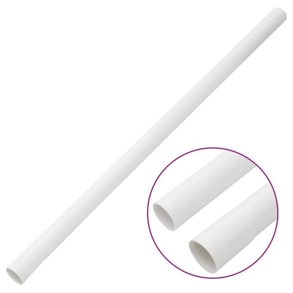vidaXL kabelkanaler med clips Ø30 mm 10 m PVC -  Kabelstyring