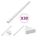 Miniatyrbillede 1 af 9: The Living Store kabelkanaler 50x25 mm 30 m PVC -  Kabelstyring