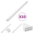 Miniatyrbillede 1 af 9: The Living Store kabelkanaler 40x40 mm 10 m PVC -  Kabelstyring