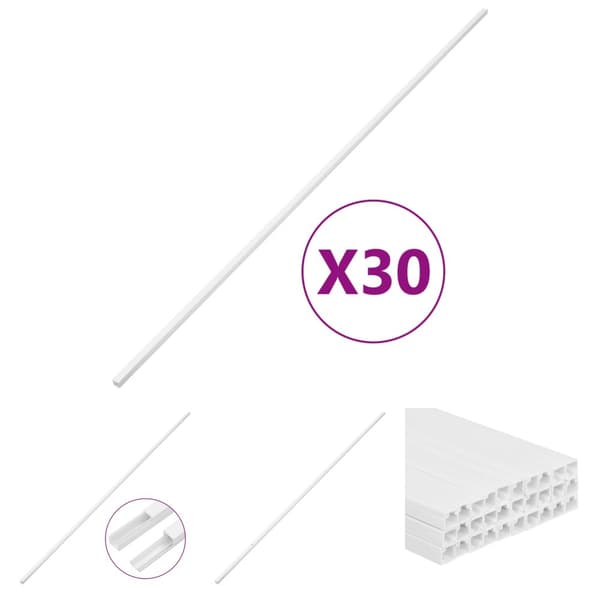 The Living Store kabelkanaler 25x16 mm 30 m PVC -  Kabelstyring