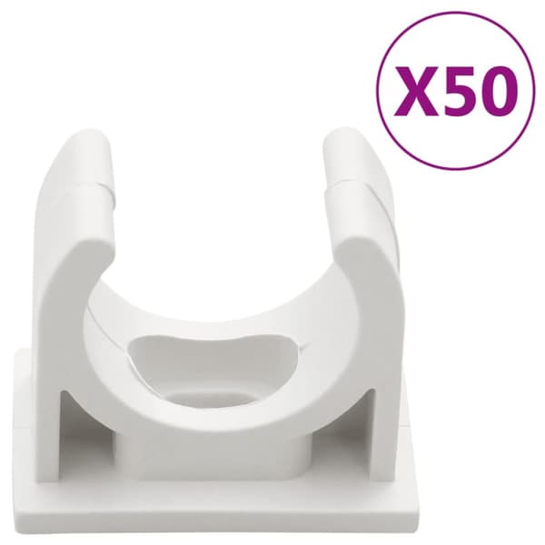 The Living Store kabelkanaler med clips Ø25 mm 30 m PVC -  Kabelstyring