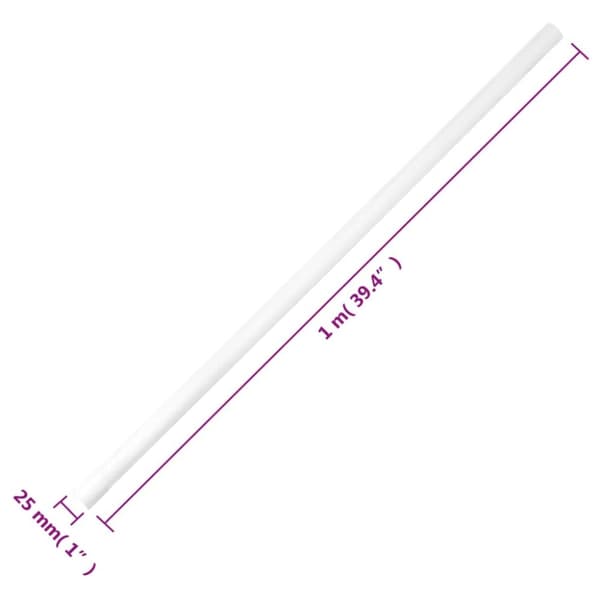 The Living Store kabelkanaler med clips Ø25 mm 30 m PVC -  Kabelstyring
