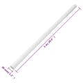 Miniatyrbillede 8 af 8: The Living Store kabelkanaler med clips Ø30 mm 10 m PVC -  Kabelstyring