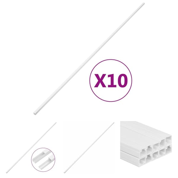 The Living Store kabelkanaler 30x20 mm 10 m PVC -  Kabelstyring