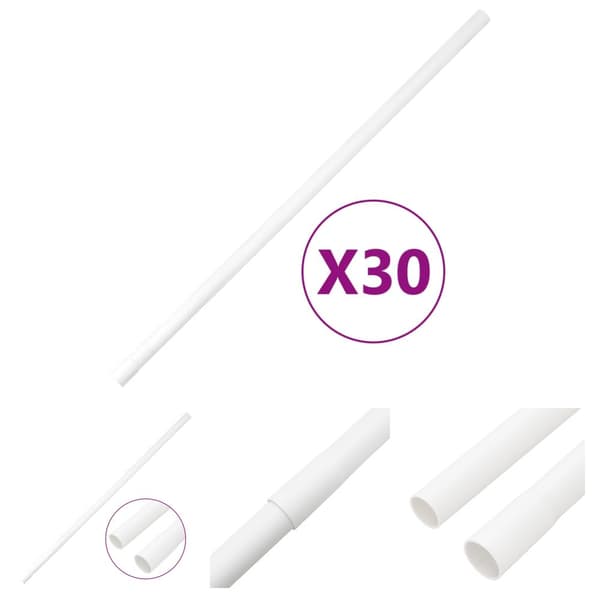 The Living Store kabelkanaler Ø20 mm 30 m PVC -  Kabelstyring