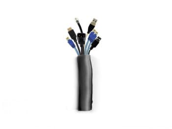 Multibrackets M Universal Cable Sock Self Wrapping 40mm Black 25m | Polyester | Black | 25m