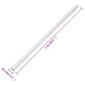 Miniatyrbillede 8 af 8: kabelkanaler med clips Ø30 mm 30 m PVC