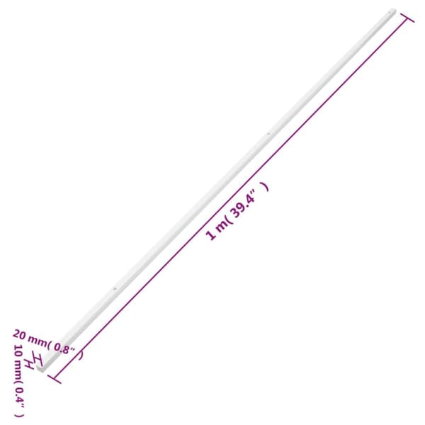kabelkanaler 20x10 mm 10 m PVC