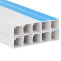 Miniatyrbillede 5 af 8: selvklæbende kabelkanal 20x10 mm 10 m PVC