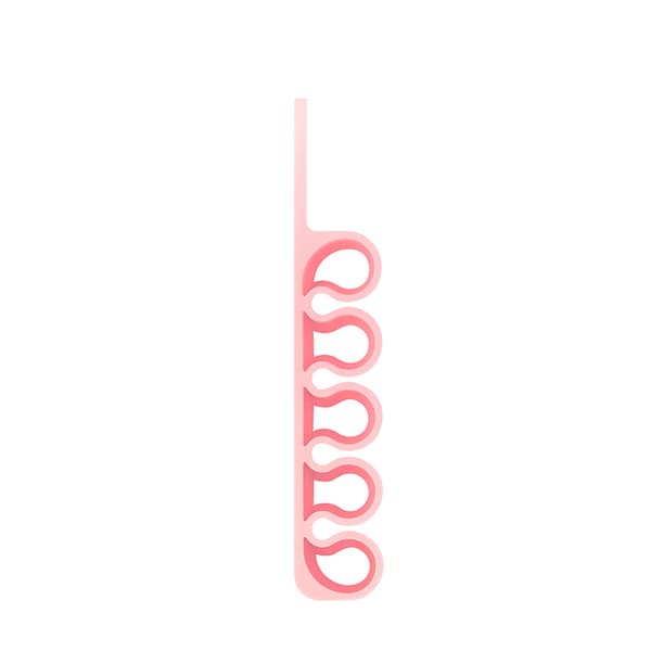 Silikone kontororganisator til penkabler, pink
