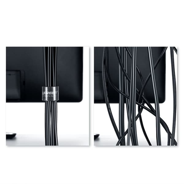 Velcrobånd, Velcro kabel organizer, 5 m, sort