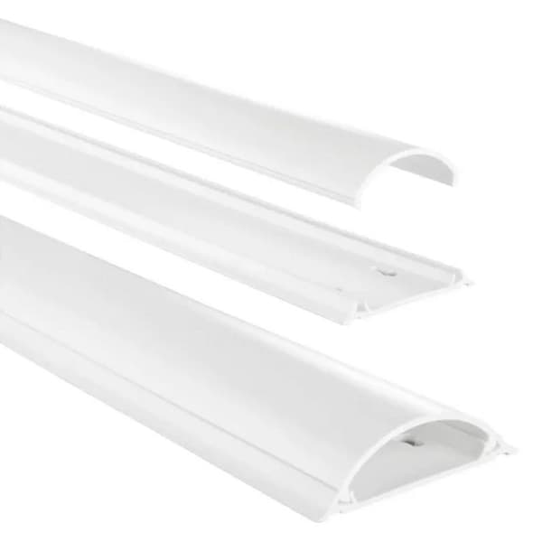 Hama Kabelbakke Selvklæbende halvkugle 100x7x2,1 cm PVC/Hvid
